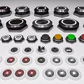 Modern Switch Button Indicator Button Switch Industrial Electrical Component Switch Round Button Switch Power Supply Button Switch 3d model