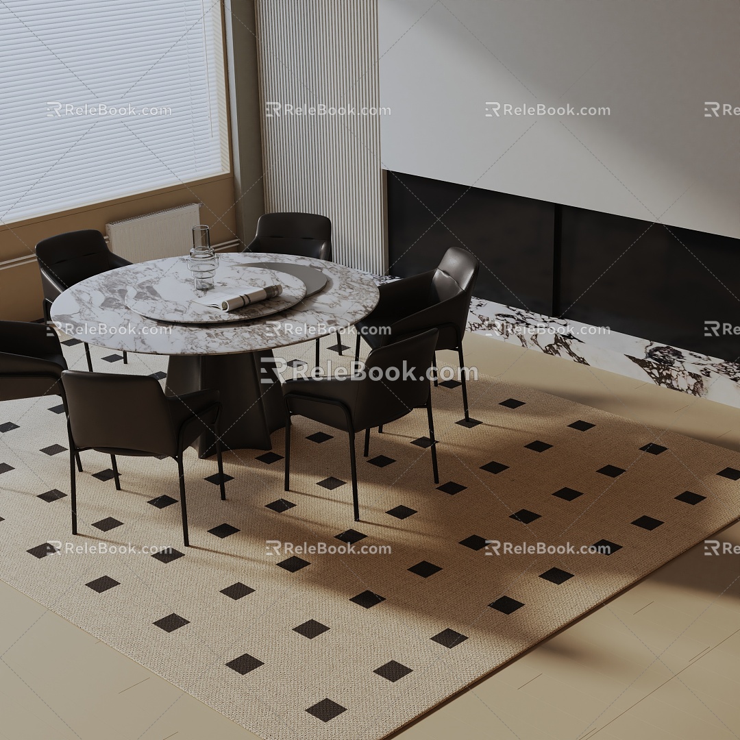 Modern dining table model