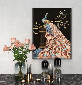 Modern Animal Painting Decorative Painting 3d model