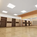 Dance Studio Interior With Artistic Dance Murals Spacious Area And Wooden Details