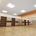 Modern Dance Studio Booth Exhibition Hall 3d model