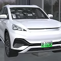 White Electric SUV With Modern Front Design Streamlined Body And Black Alloy Wheels
