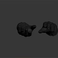Gray Outdoor Sports Gloves With Textured Palm And Adjustable Wrist Strap Design