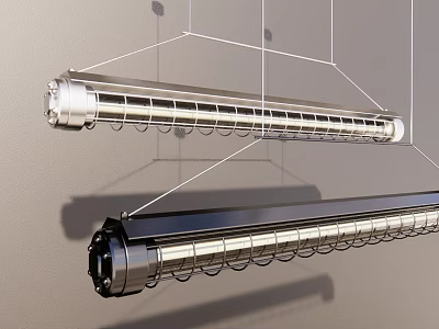 Modern Metal Linear Chandelier With Sleek Hanging Design And Contemporary Style 3d model