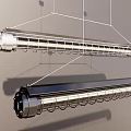 Modern Metal Linear Chandelier With Sleek Hanging Design And Contemporary Style
