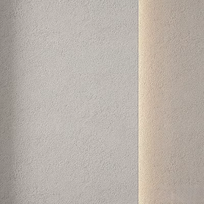 Gray And Beige Textured Wall Components With Smooth Surface Material 3d model