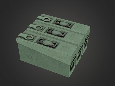 Ammunition Box Ammunition Tank Military Supplies Bulletbox Bulletbox Ammunition Box 3d model