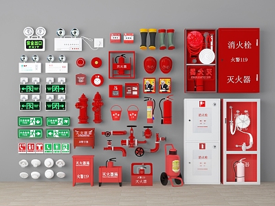 Fire fighting equipment fire hydrant fire extinguisher safety indicator light alarm fire box model