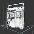 Retro Black Audio System With Handle Dual Speakers And Cassette Deck