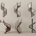 Spiral Staircase Interior Design Showcasing Various Styles With Wooden Steps And Metal Railings