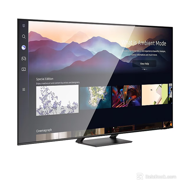 Samsung Smart TV With Ambient Light Mode High Quality Visuals And Smart Display Options 3d model 