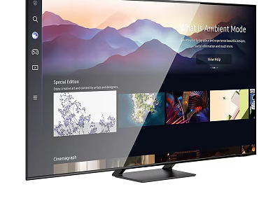 Samsung Smart TV With Ambient Light Mode High Quality Visuals And Smart Display Options 3d model