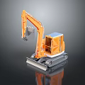 Excavator Large Excavator Mining Excavator Mining Machine Digger 3d model
