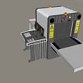 Airport high-speed railway station security machine security equipment channel gate machine 3d model