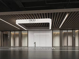 Basement Parking 3d model