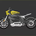 Stunning Modern Yellow Motorcycle With Sleek Body Black Seat And Alloy Wheels