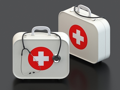 Medical Kit First Aid Kit Medical Backpack Stethoscope Medicine Kit Medical Kit Medical Kit 3d model