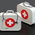 Medical Kit First Aid Kit Medical Backpack Stethoscope Medicine Kit Medical Kit Medical Kit 3d model