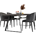 Modern Dining Table and Chair Combination Table and Chair Combination 3d model