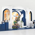 W&Gonhi Wine and Liquor Store Booth With Arched Doorway Windows And Flower Decorations