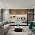 Modern Walk in Closet Interior Design With Wooden Cabinets Glass Doors And Central Island