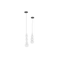 Modern Chandeliers Featuring Multiple Silver Metallic Spheres With Reflective Glossy Finish