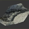 Detailed Natural Terrain Featuring Blue Green And White Crystalline Textured Surface