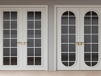 Modern double door 3d model