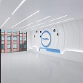 Middle School Hall Middle School Comprehensive Hall Interactive Device Teaching Building Entrance Laboratory Building Entrance 3d model