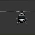 Modern Military Style Helicopter With Camouflage Paint Rotor And Landing Gear