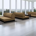 Modern Reception Area Sofa 3d model