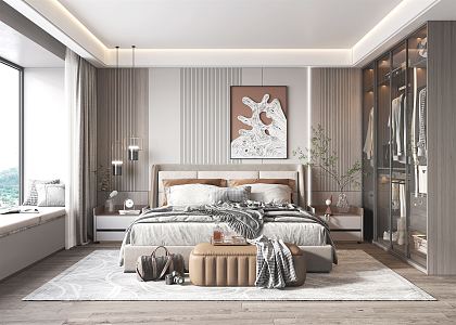 Modern Bedroom 3d model