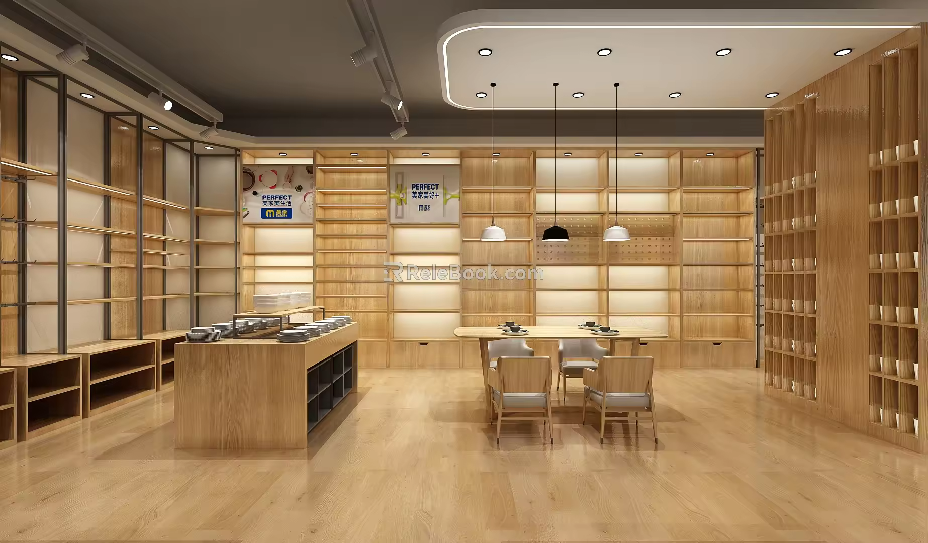 Modern store collection shop 3d model