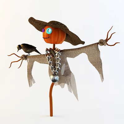 Scarecrow 3d model Scarecrow 3d model