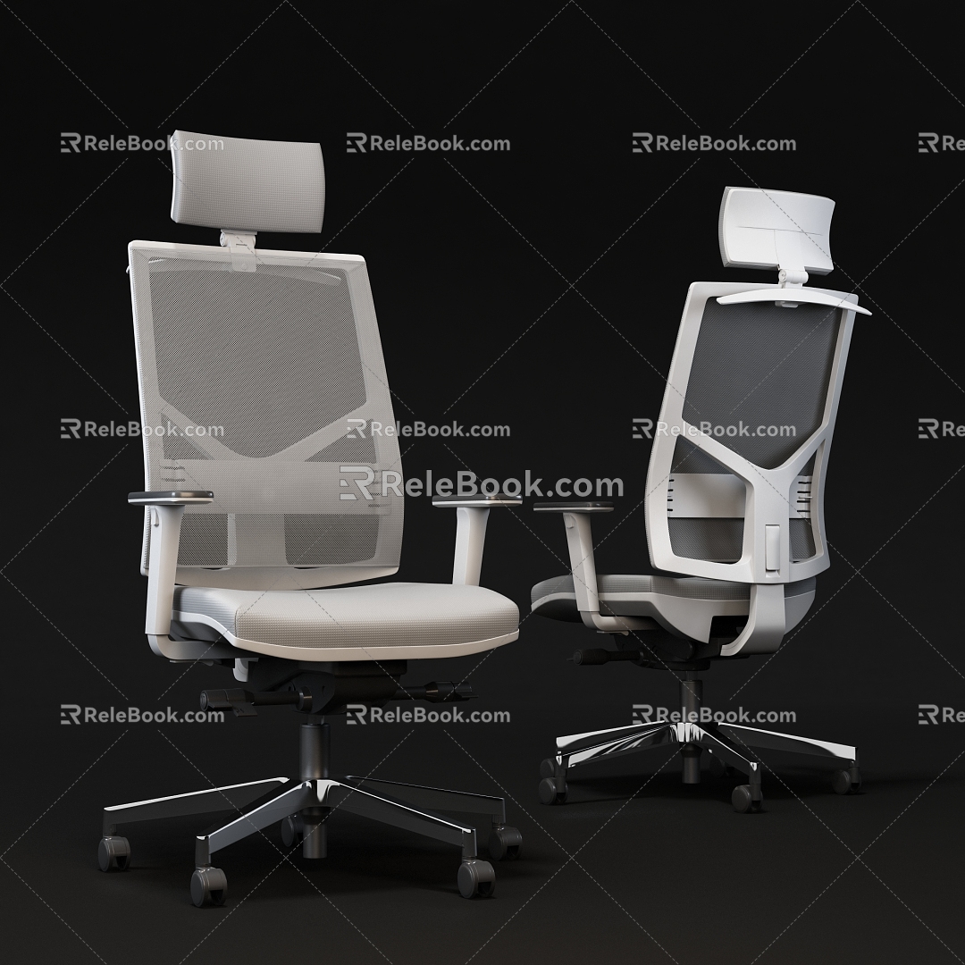 Modern Office Chair Mesh Office Staff Chair 3d model