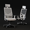 Modern Office Chair Mesh Office Staff Chair 3d model