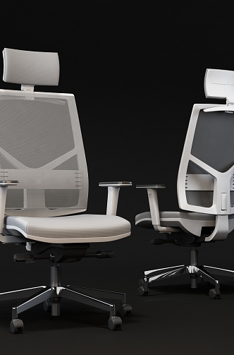 Modern Office Chair Mesh Office Staff Chair 3d model