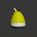 Yellow Household Device With Silver Metal Tube Black Knob And White Base