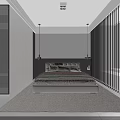 Modern Minimalist Living and Dining Room With Built In TV Wall And Marble Coffee Table