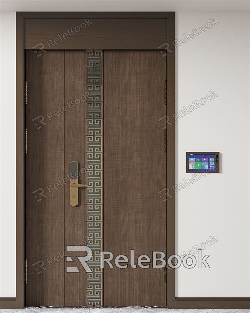 New Chinese style door model