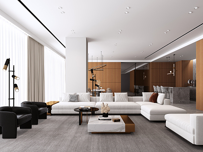 modern living room model