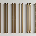 Golden Metal Furniture Handles With Various Styles For Cabinets And Drawers