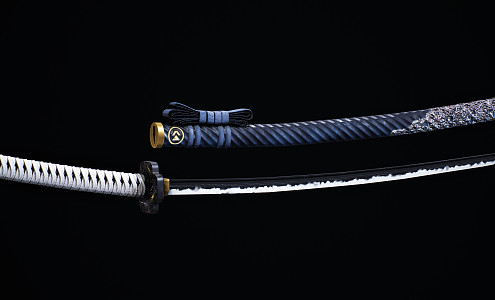 modern sword samurai sword 3d model