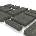 Natural Stone and Wood Blocks in Various Shapes and Sizes for Building