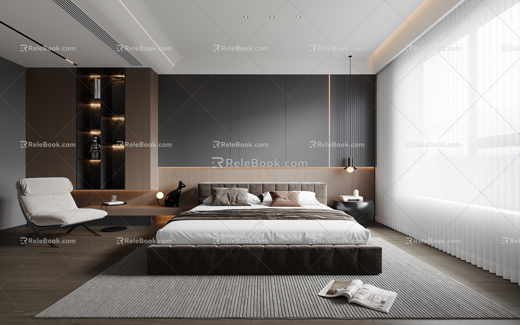 Modern Bedroom 3d model