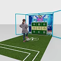 Playing Football Interactive Game 3d model