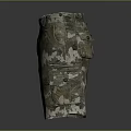 Camo Cargo Shorts With Multiple Utility Pockets And Tactical Design For Men 3d model