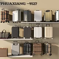 TPHUAXIANG 9527 Luggage Collection With Various Colored Suitcases On Shelf