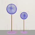 Modern Floor Lamps With White Round Shades Metal Stands And Circular Bases In Light Background