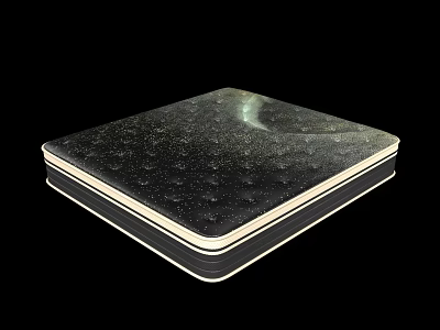 Square Decorative Storage Box With Textured Surface And White Edges 3d model
